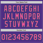 Custom Purple Pink-Kelly Green Bomber Full-Snap Varsity Letterman Two Tone Jacket