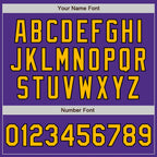 Custom Purple Gold-Kelly Green Bomber Full-Snap Varsity Letterman Two Tone Jacket