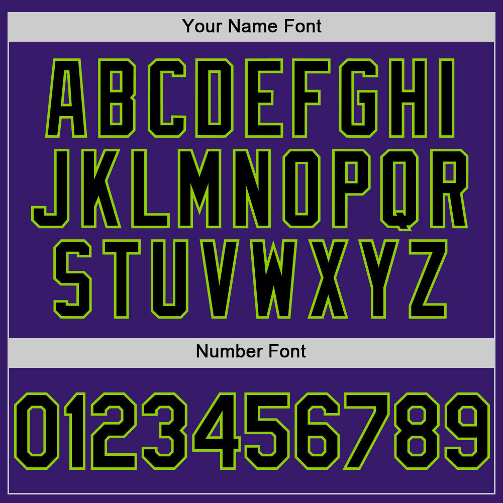 Custom Purple Black Cream-Neon Green Bomber Full-Snap Varsity Letterman Two Tone Hoodie Jacket