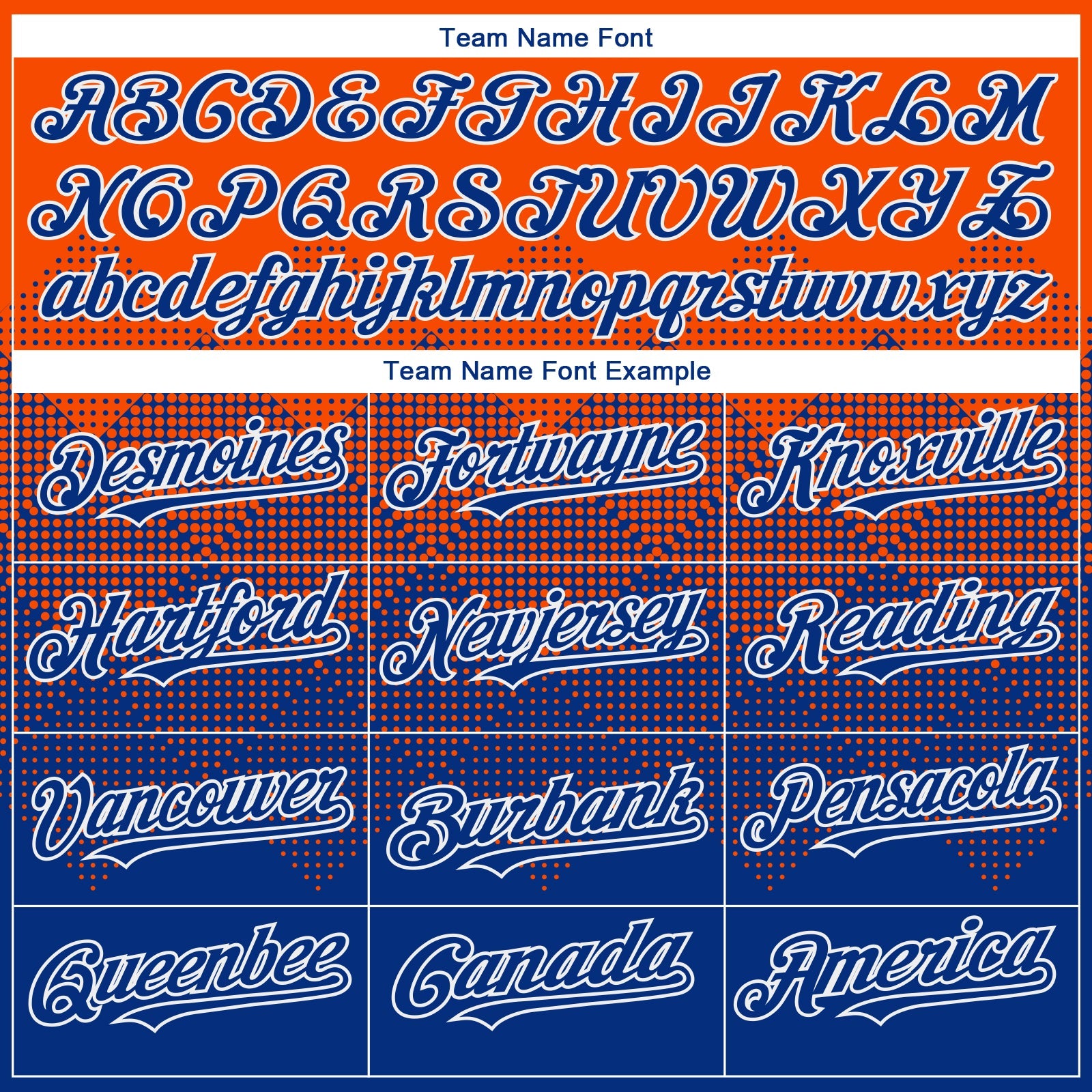 Custom Orange Royal-White Gradient Square Shape 3D Pattern Design Bomber Full-Snap Varsity Letterman Hoodie Jacket