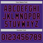 Custom Purple Black-Pink Bomber Varsity Letterman Zipper Jacket