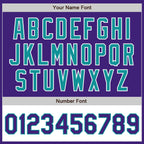 Custom Purple Teal-White Bomber Varsity Letterman Two Tone Zipper Jacket