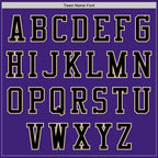 Custom Purple Black-Cream Bomber Varsity Letterman Two Tone Zipper Jacket