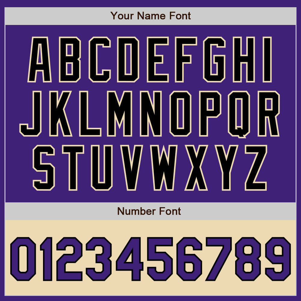 Custom Purple Black-Cream Bomber Varsity Letterman Two Tone Zipper Jacket