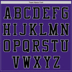 Custom Purple Black-Gray Bomber Varsity Letterman Two Tone Zipper Jacket