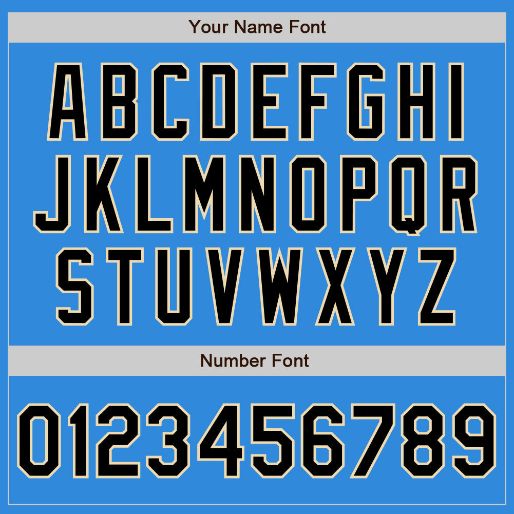 Custom Powder Blue Black-Cream Bomber Varsity Letterman Zipper Jacket