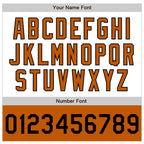 Custom White Black-Texas Orange Bomber Varsity Letterman Two Tone Zipper Jacket