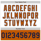 Custom White Navy-Texas Orange Bomber Varsity Letterman Two Tone Zipper Jacket