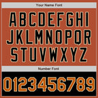 Custom Texas Orange Cream-Black Bomber Varsity Letterman Two Tone Zipper Jacket