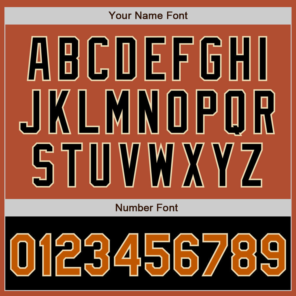 Custom Texas Orange Cream-Black Bomber Varsity Letterman Two Tone Zipper Jacket