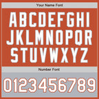 Custom Texas Orange White-Gray Bomber Varsity Letterman Two Tone Zipper Jacket