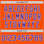 Custom Orange Purple-White Bomber Varsity Letterman Zipper Jacket