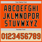 Custom Orange Black-Cream Bomber Varsity Letterman Two Tone Zipper Jacket