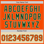 Custom Orange Green-Cream Bomber Varsity Letterman Two Tone Zipper Jacket