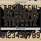 Custom Black Vegas Gold-White Splash Art 3D Pattern Design Bomber Full-Snap Varsity Letterman Hoodie Jacket