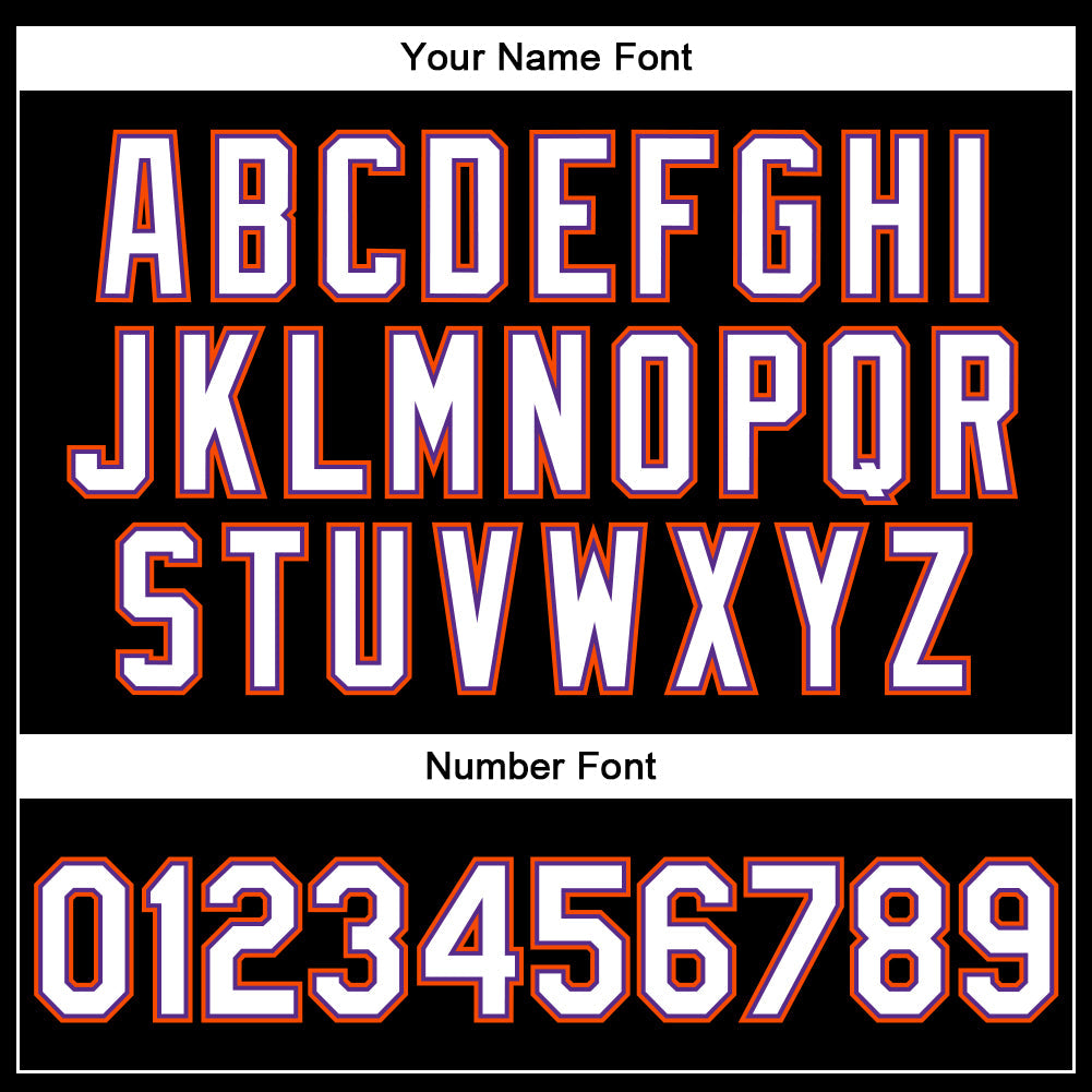 Custom Black White-Purple Bomber Full-Snap Varsity Faux Leather Letterman Jacket