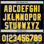 Custom Black Yellow Steel Gray-White Splash Art 3D Pattern Design Bomber Full-Snap Varsity Letterman Hoodie Jacket