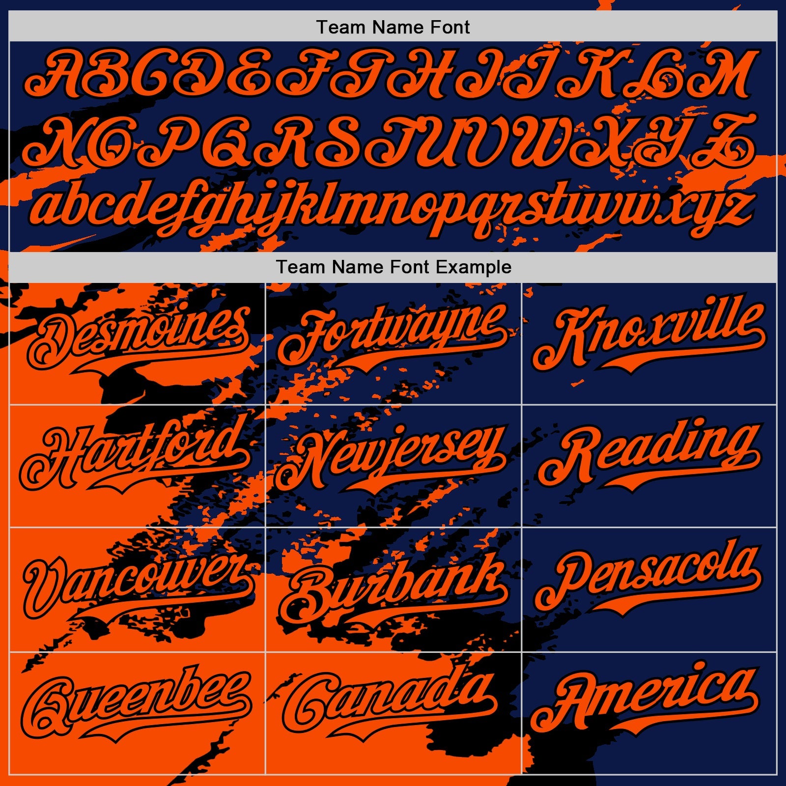 Custom Royal Orange-Black Splash Art 3D Pattern Design Bomber Full-Snap Varsity Letterman Hoodie Jacket