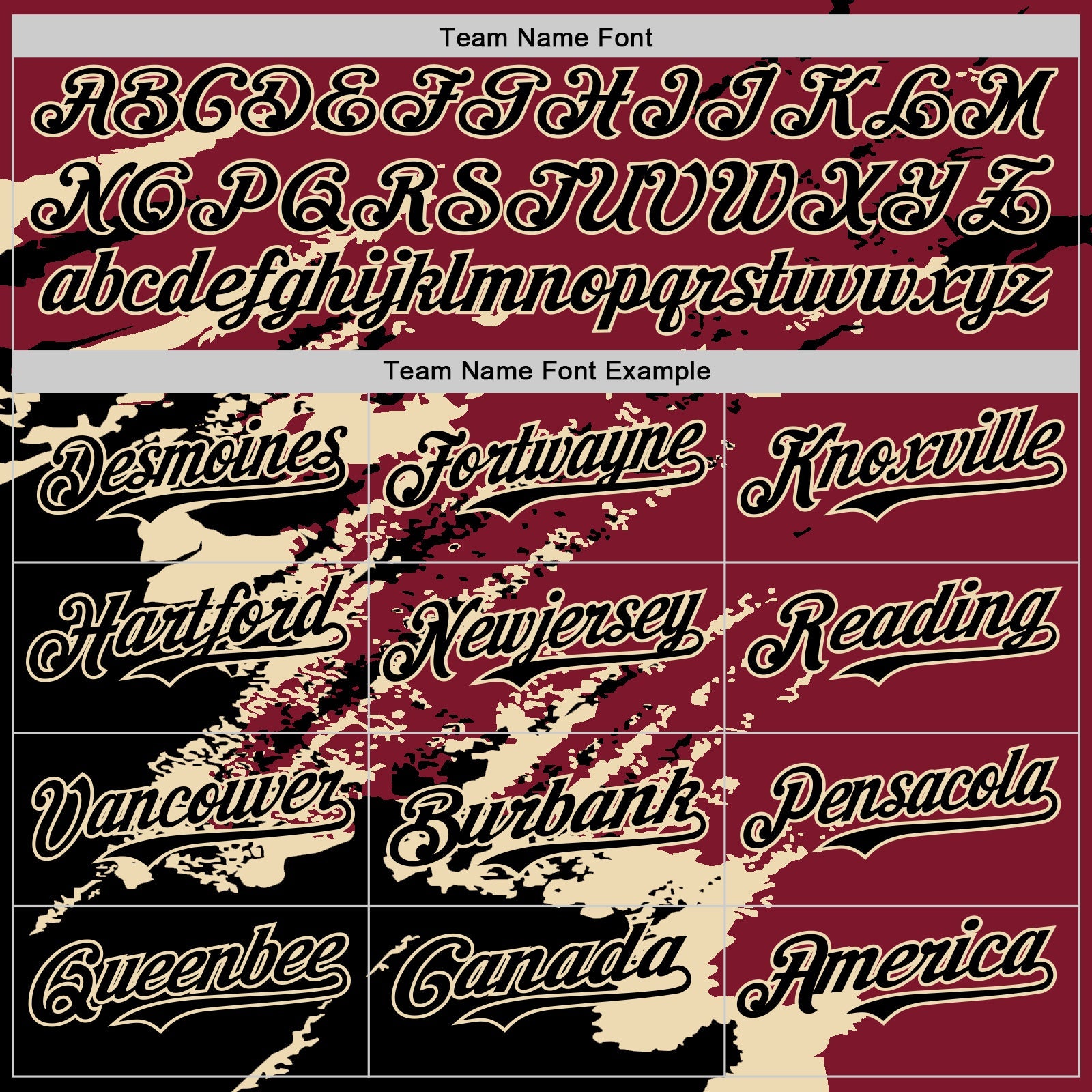 Custom Crimson Black-Cream Splash Art 3D Pattern Design Bomber Full-Snap Varsity Letterman Hoodie Jacket