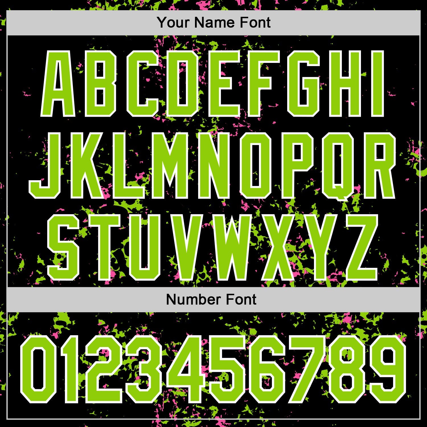 Custom Black Neon Green Pink-White Fragment 3D Pattern Design Bomber Full-Snap Varsity Letterman Hoodie Jacket