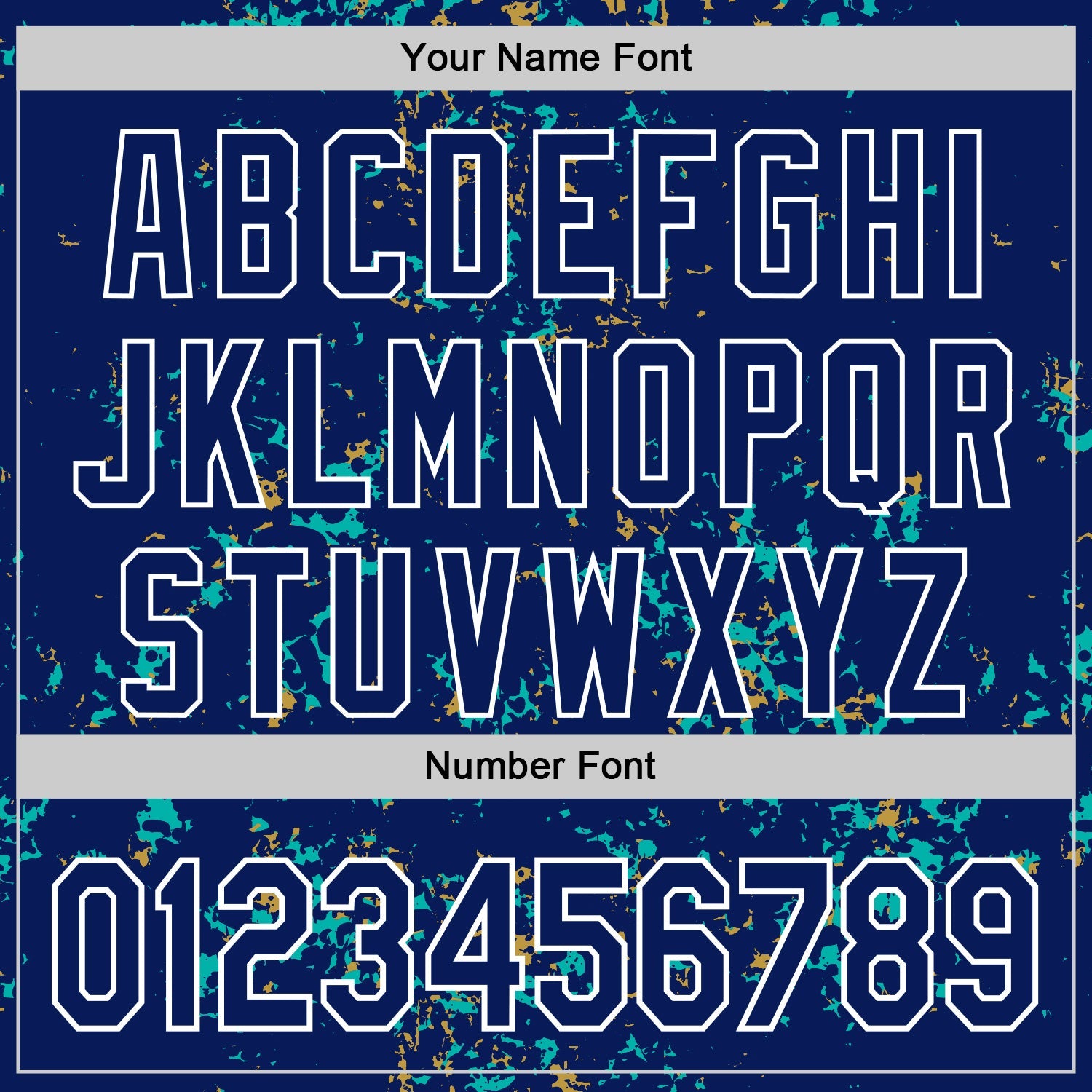 Custom Royal Aqua Old Gold-White Fragment 3D Pattern Design Bomber Full-Snap Varsity Letterman Hoodie Jacket