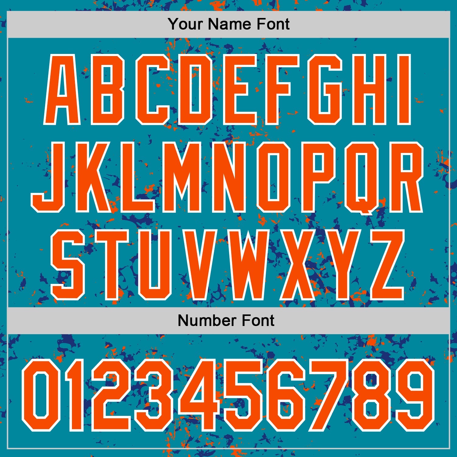 Custom Teal Orange Royal-White Fragment 3D Pattern Design Bomber Full-Snap Varsity Letterman Hoodie Jacket