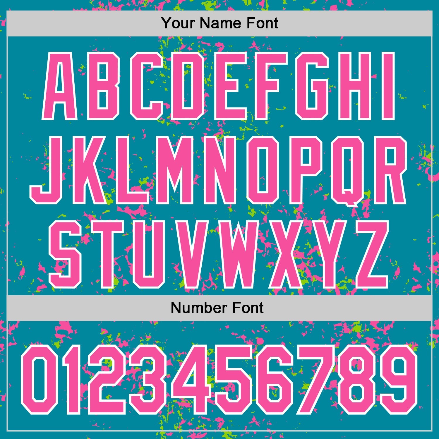 Custom Teal Pink Neon Green-White Fragment 3D Pattern Design Bomber Full-Snap Varsity Letterman Hoodie Jacket