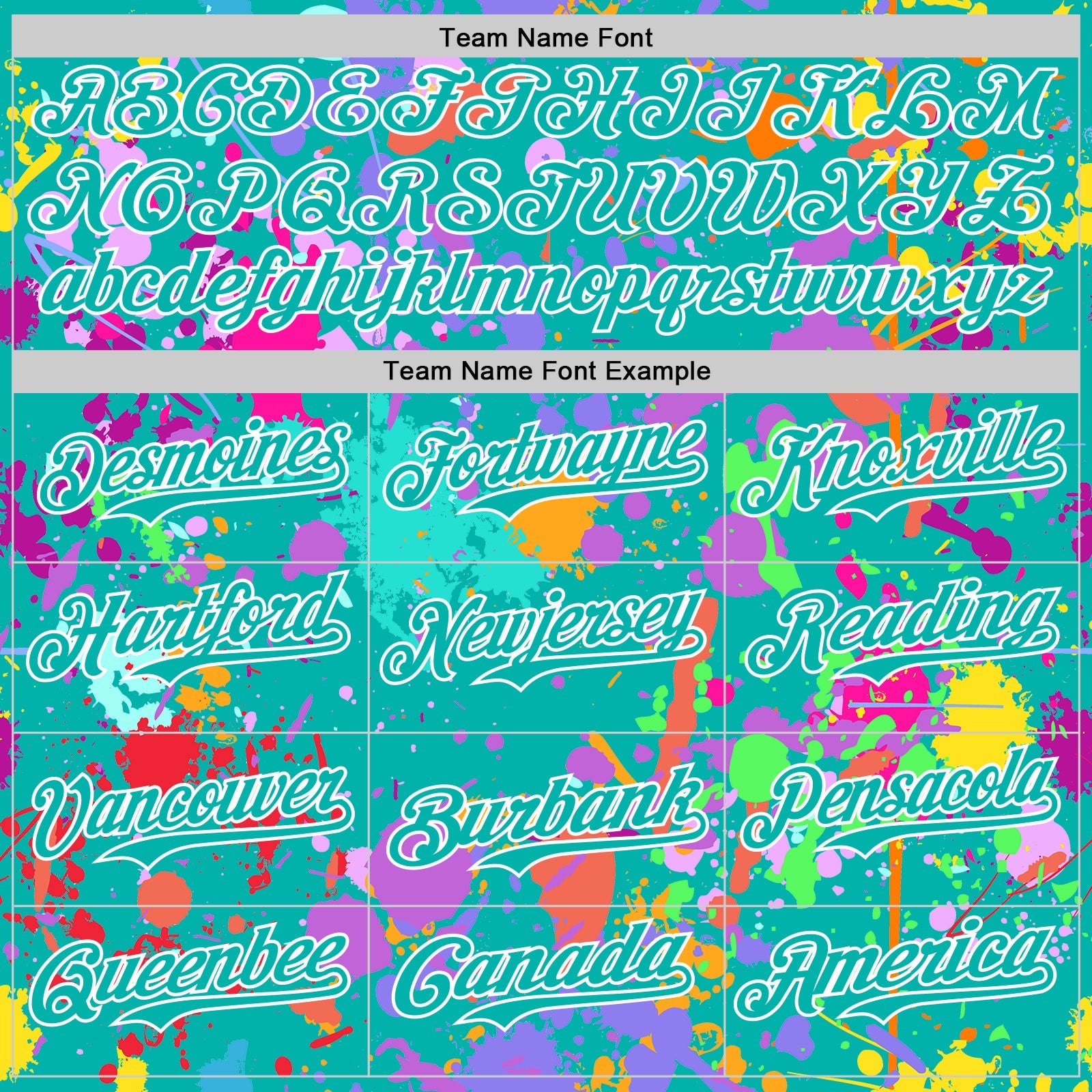 Custom Graffiti Pattern Aqua-White Splash Bomber Full-Snap Varsity Letterman Hoodie Jacket