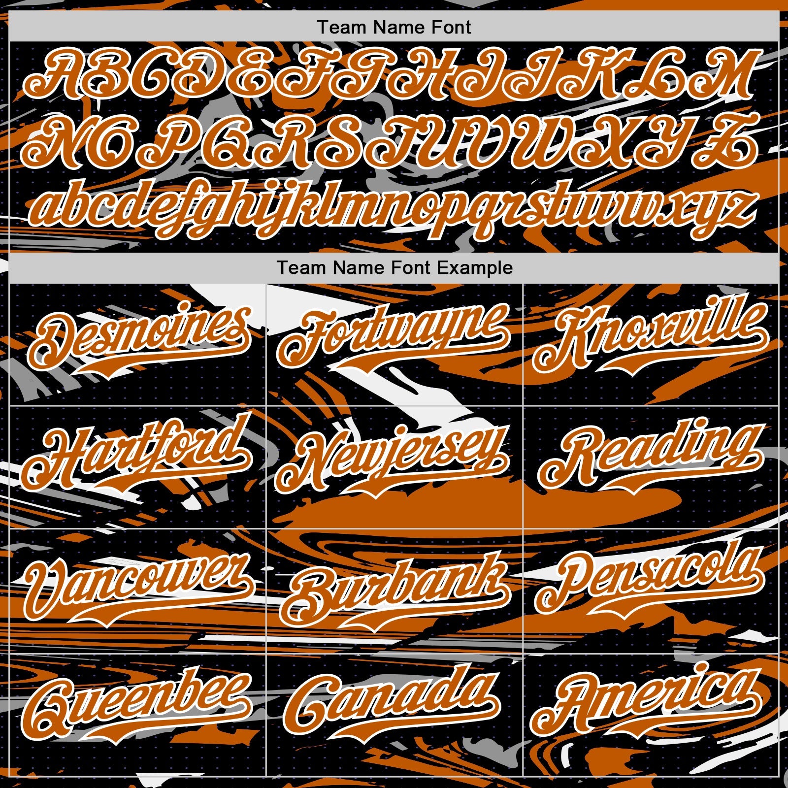 Custom Figure Texas Orange Black-White Fluid Bomber Full-Snap Varsity Letterman Hoodie Jacket