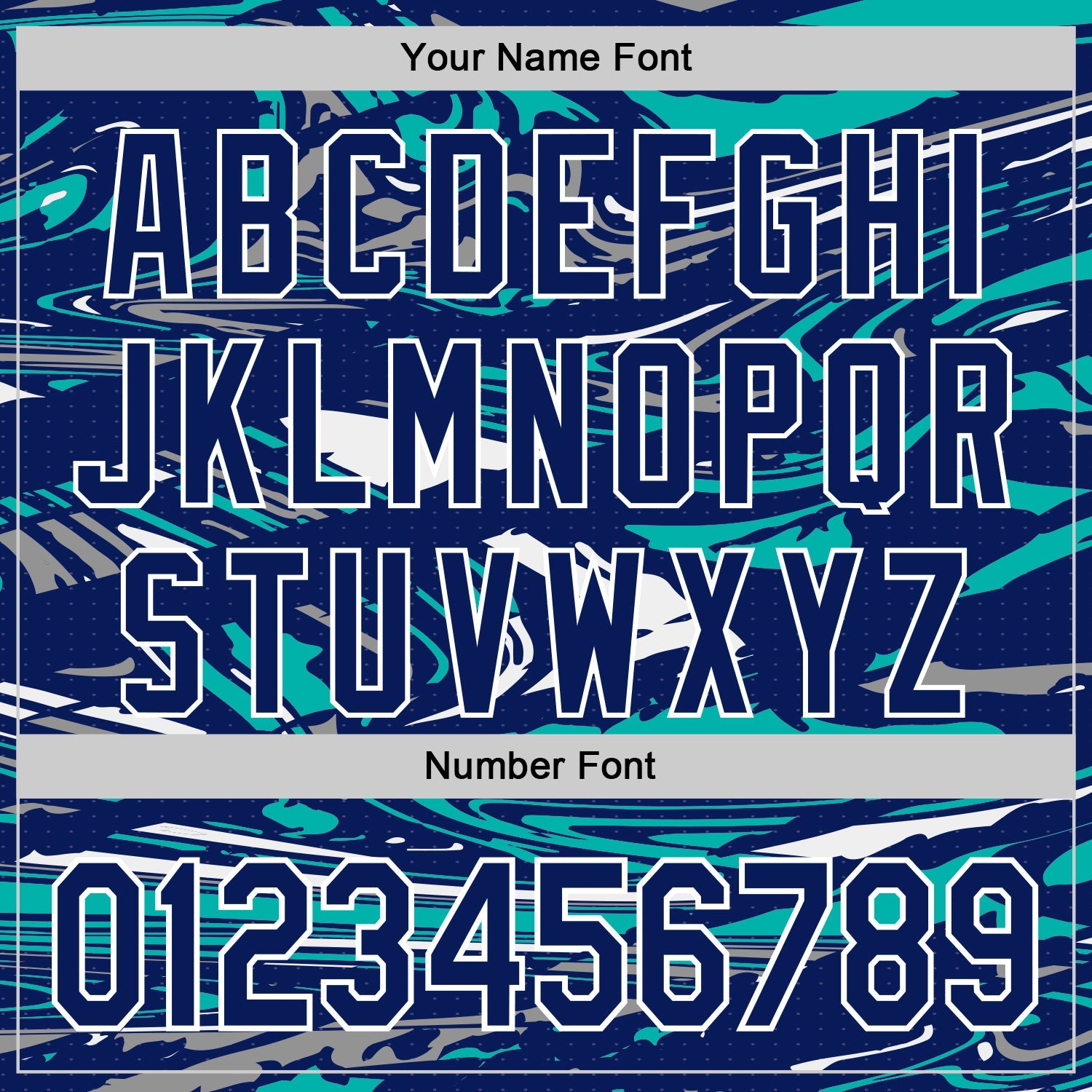 Custom Figure Royal Aqua-White Fluid Bomber Full-Snap Varsity Letterman Hoodie Jacket