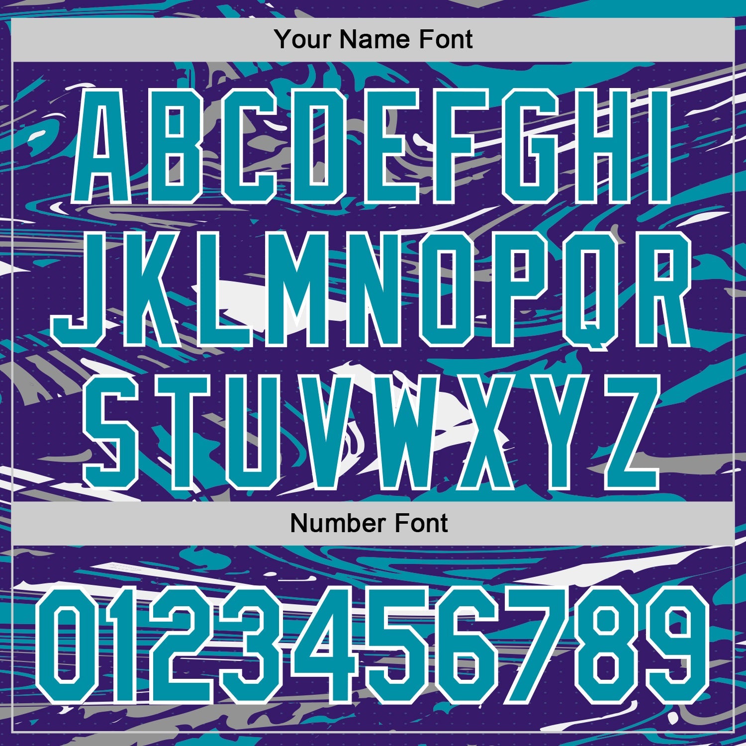 Custom Figure Teal Purple-White Fluid Bomber Full-Snap Varsity Letterman Hoodie Jacket