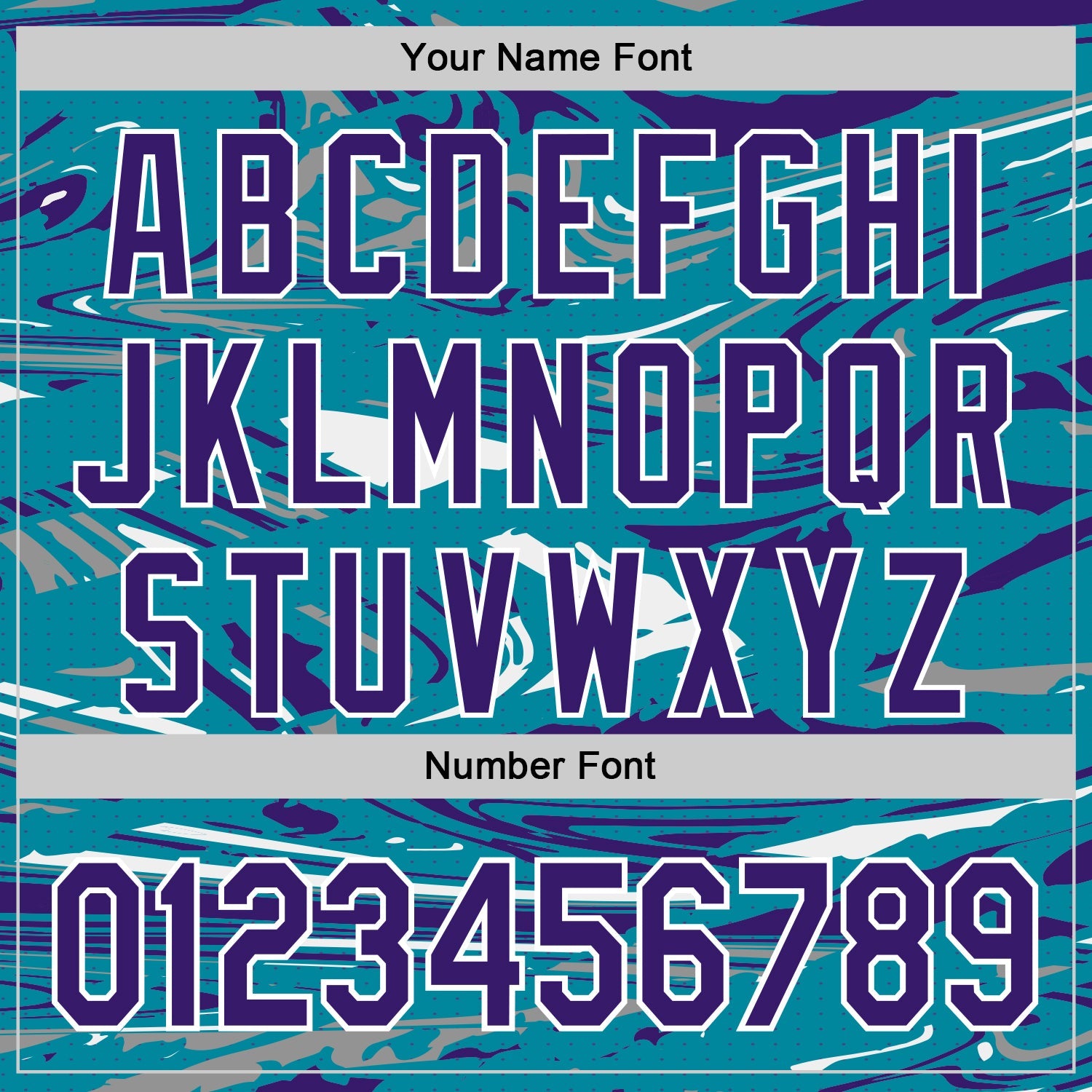 Custom Figure Purple Teal-White Fluid Bomber Full-Snap Varsity Letterman Hoodie Jacket