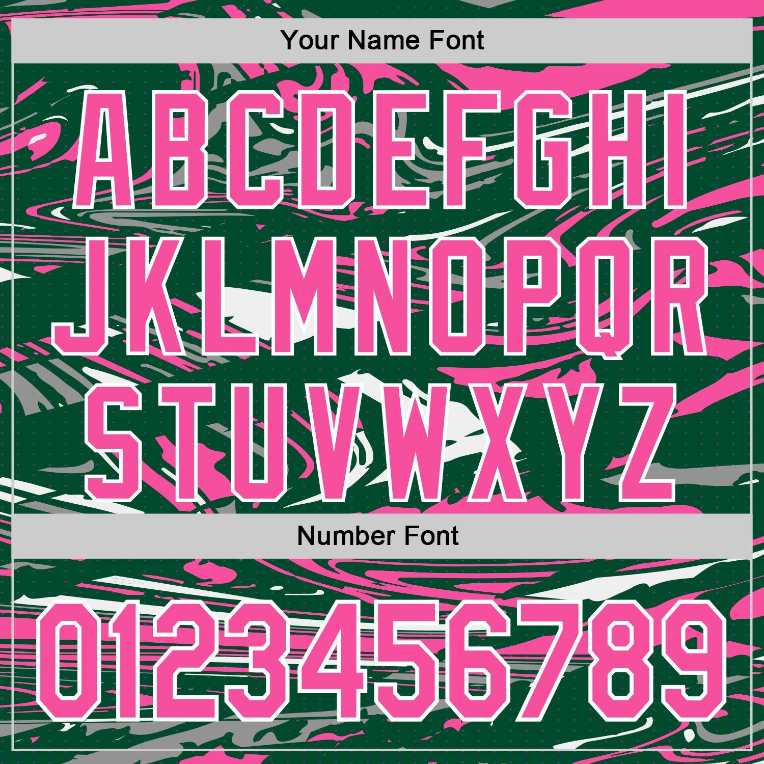 Custom Figure Pink Kelly Green-White Fluid Bomber Full-Snap Varsity Letterman Hoodie Jacket