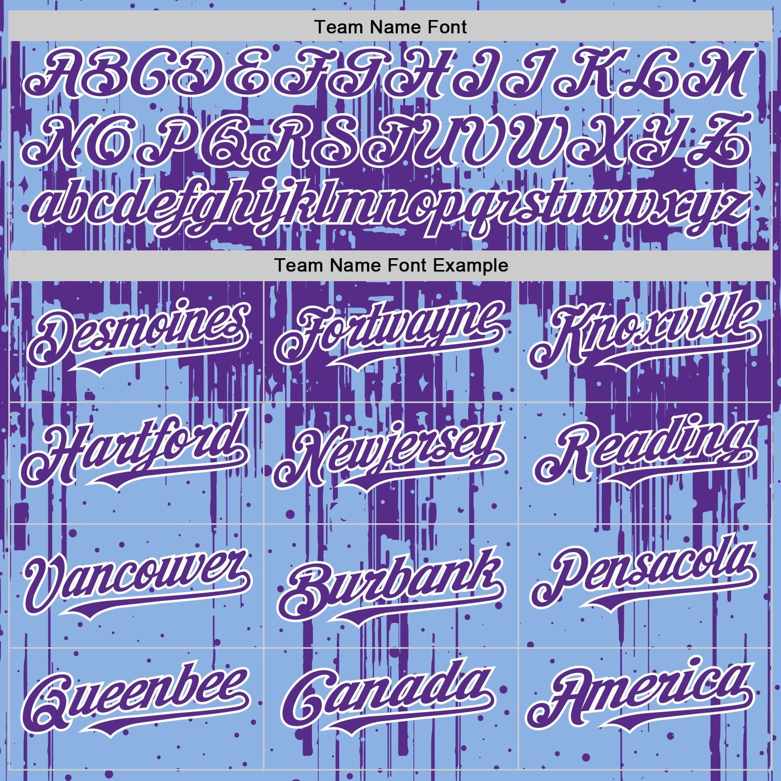 Custom Light Blue Purple-White Dripping Splatter 3D Pattern Design Bomber Full-Snap Varsity Letterman Hoodie Jacket