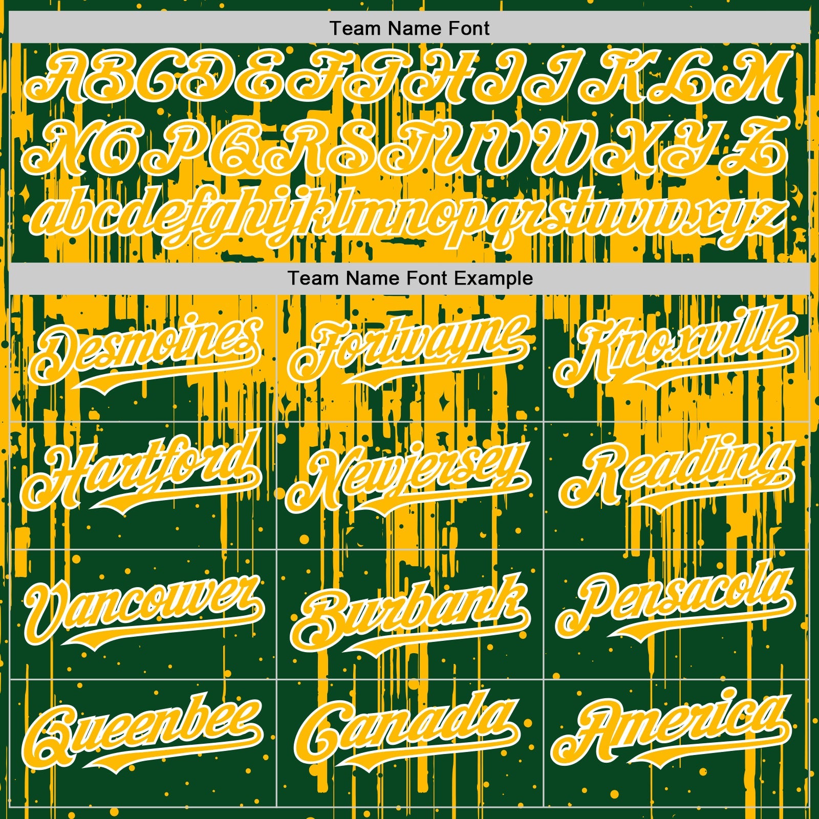 Custom Green Gold-White Dripping Splatter 3D Pattern Design Bomber Full-Snap Varsity Letterman Hoodie Jacket