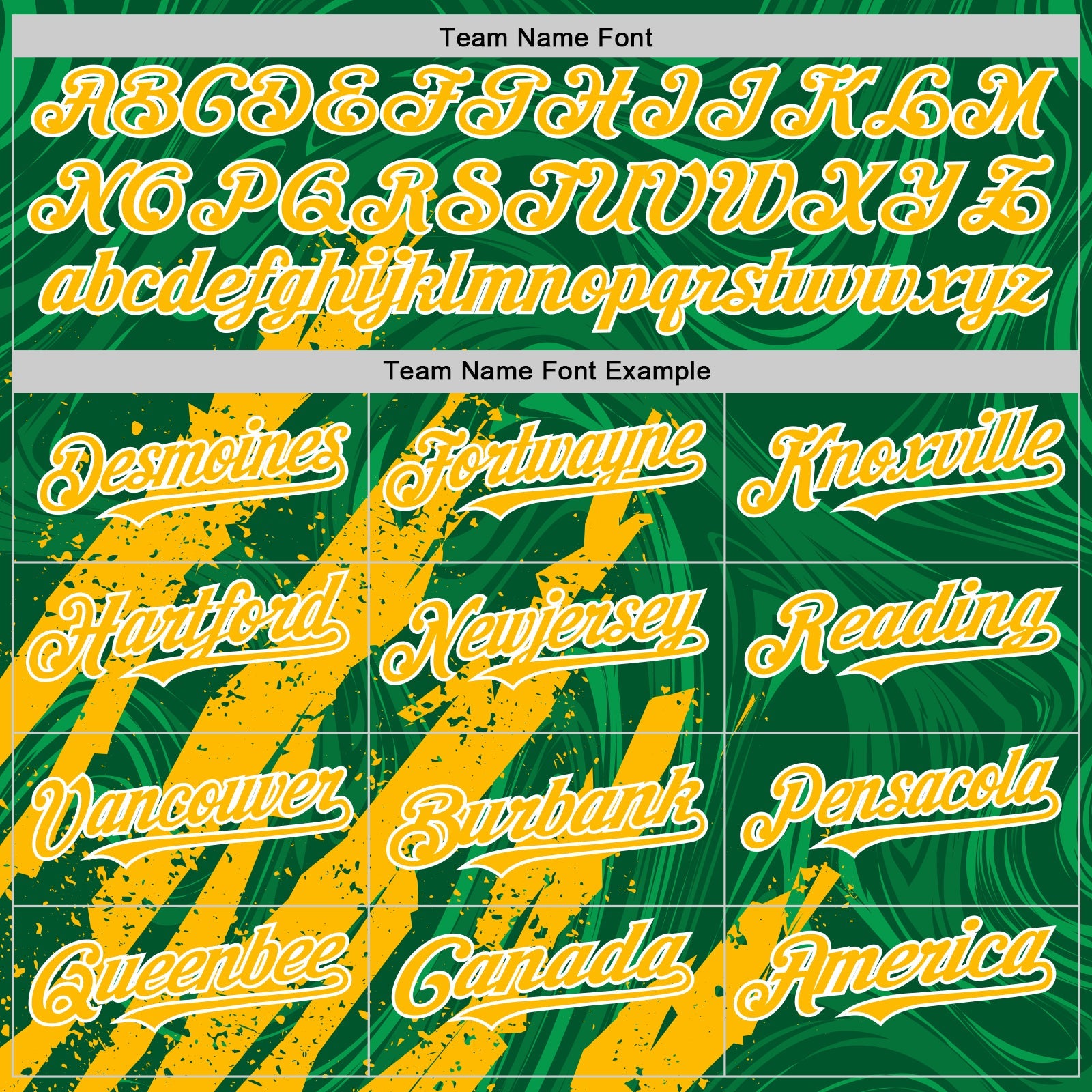 Custom Kelly Green Gold-White Splash 3D Pattern Design Bomber Full-Snap Varsity Letterman Hoodie Jacket