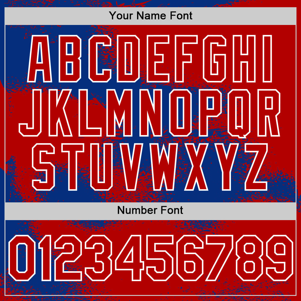 Custom Black Royal-White Abstract Color Blocks Fragment 3D Pattern Design Bomber Full-Snap Varsity Letterman Hoodie Jacket