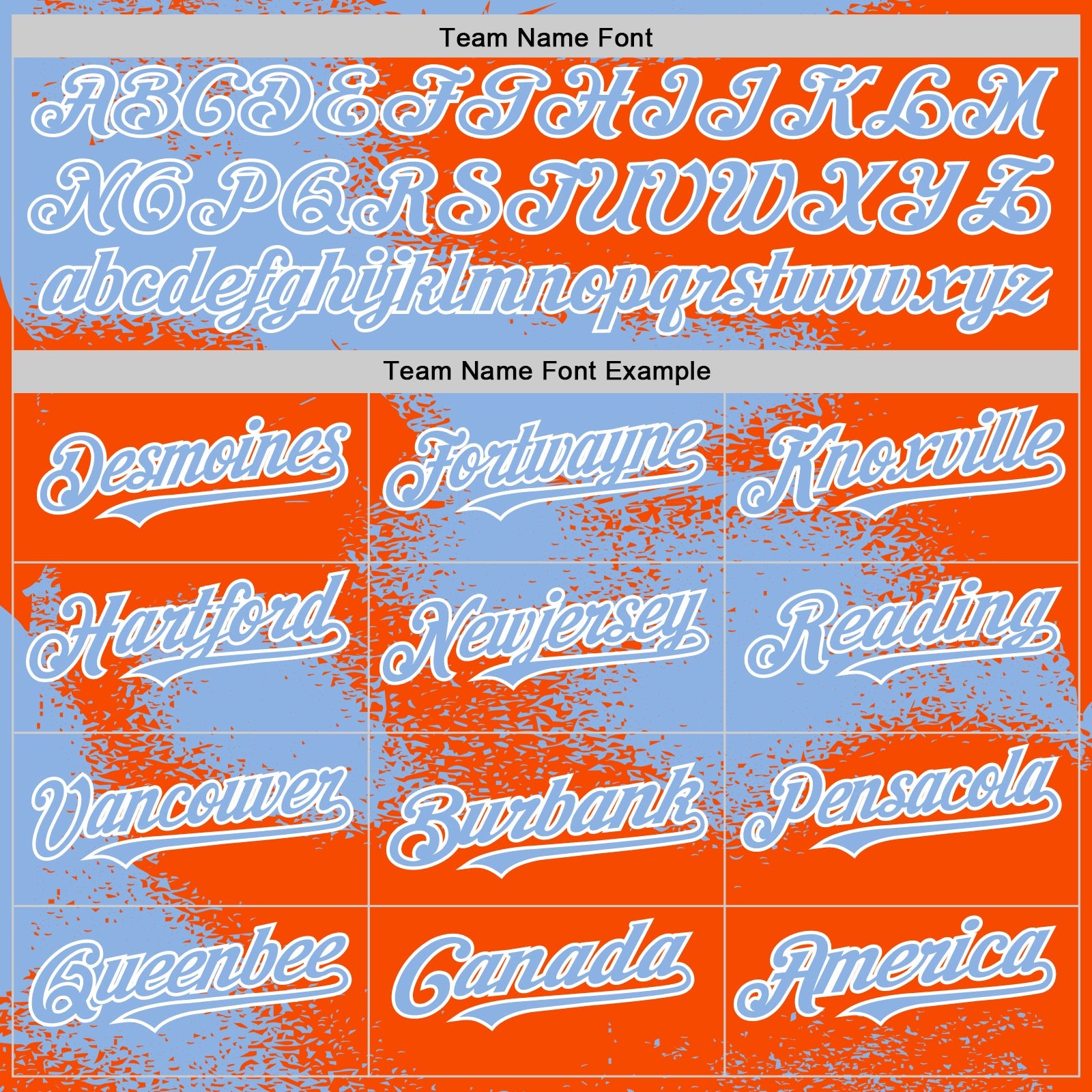 Custom Orange Light Blue-White Abstract Color Blocks Fragment 3D Pattern Design Bomber Full-Snap Varsity Letterman Hoodie Jacket