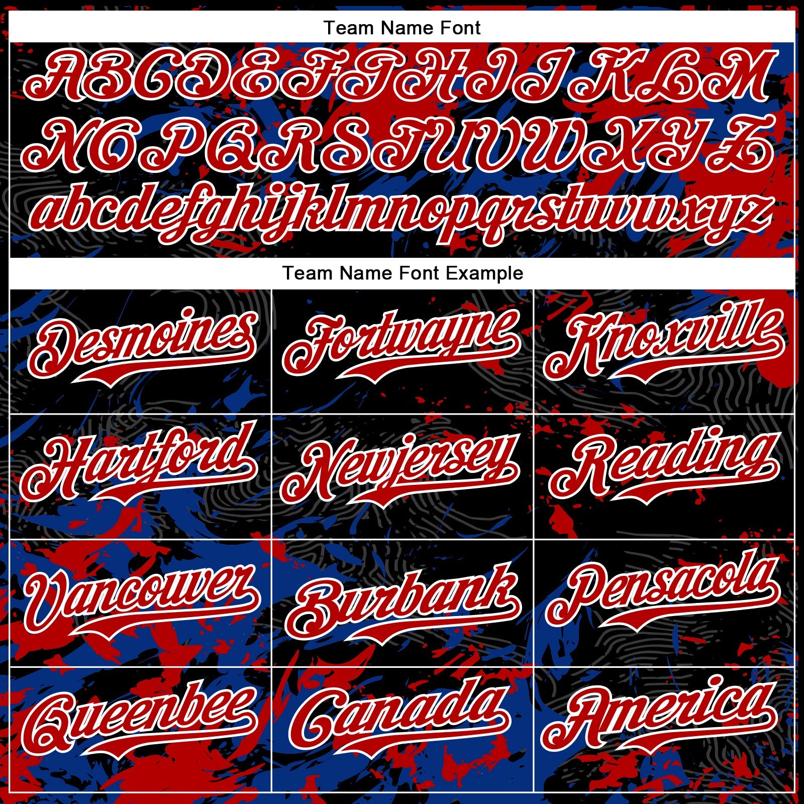 Custom Black Red Royal-White Splash 3D Pattern Design Bomber Full-Snap Varsity Letterman Hoodie Jacket