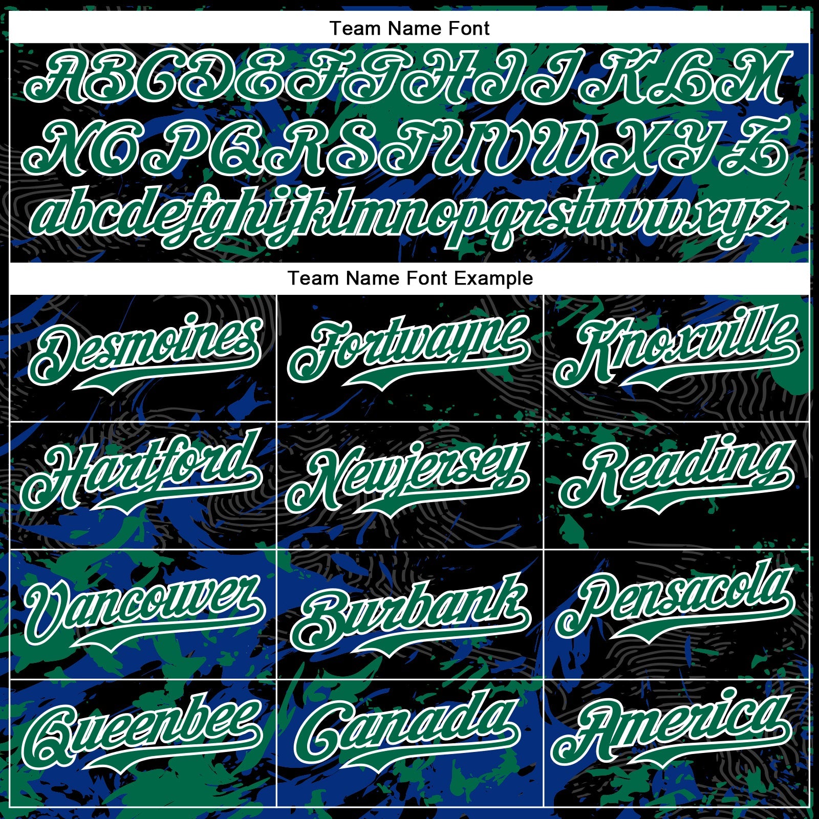 Custom Black Kelly Green Royal-White Splash 3D Pattern Design Bomber Full-Snap Varsity Letterman Hoodie Jacket