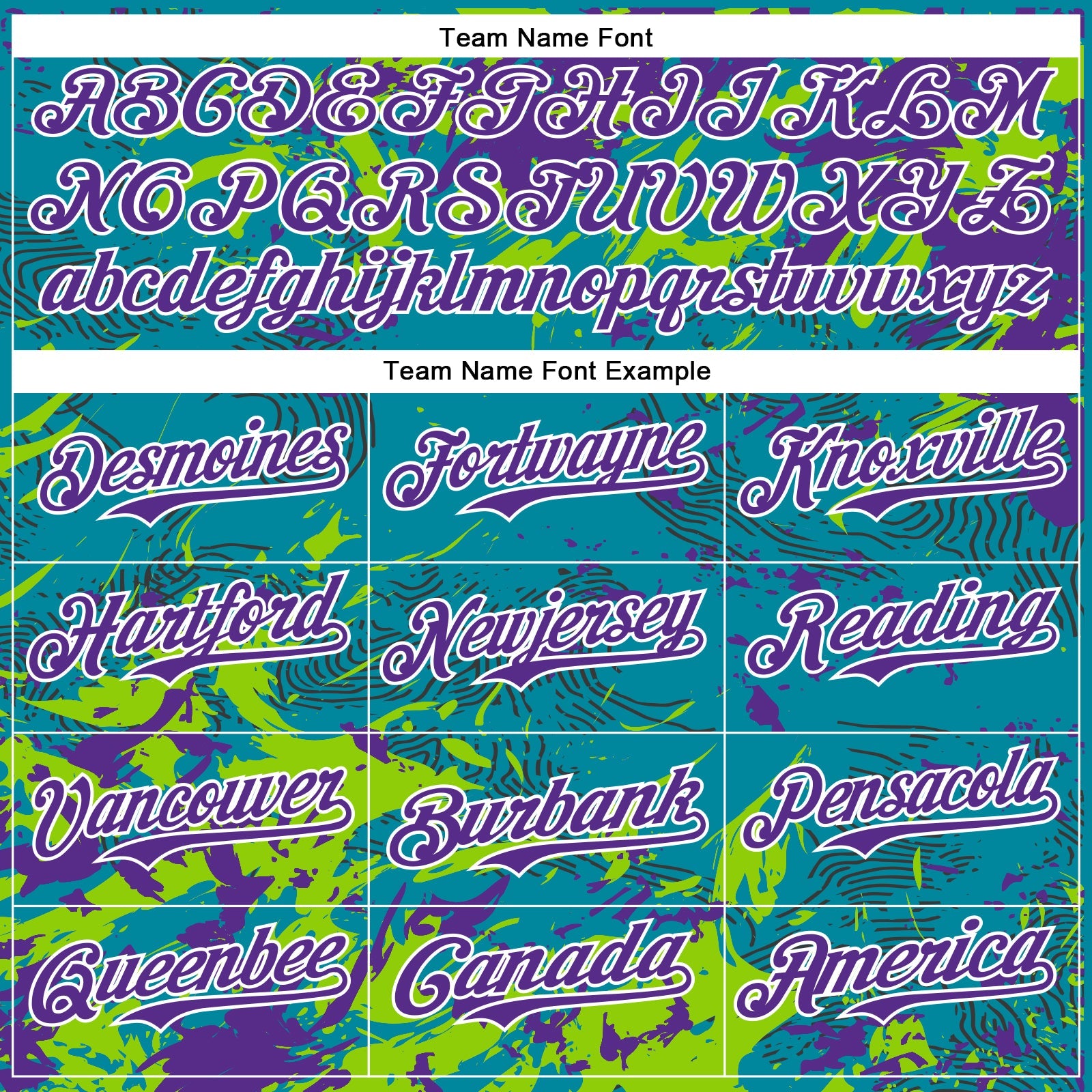 Custom Teal Purple Neon Green-White Splash 3D Pattern Design Bomber Full-Snap Varsity Letterman Hoodie Jacket