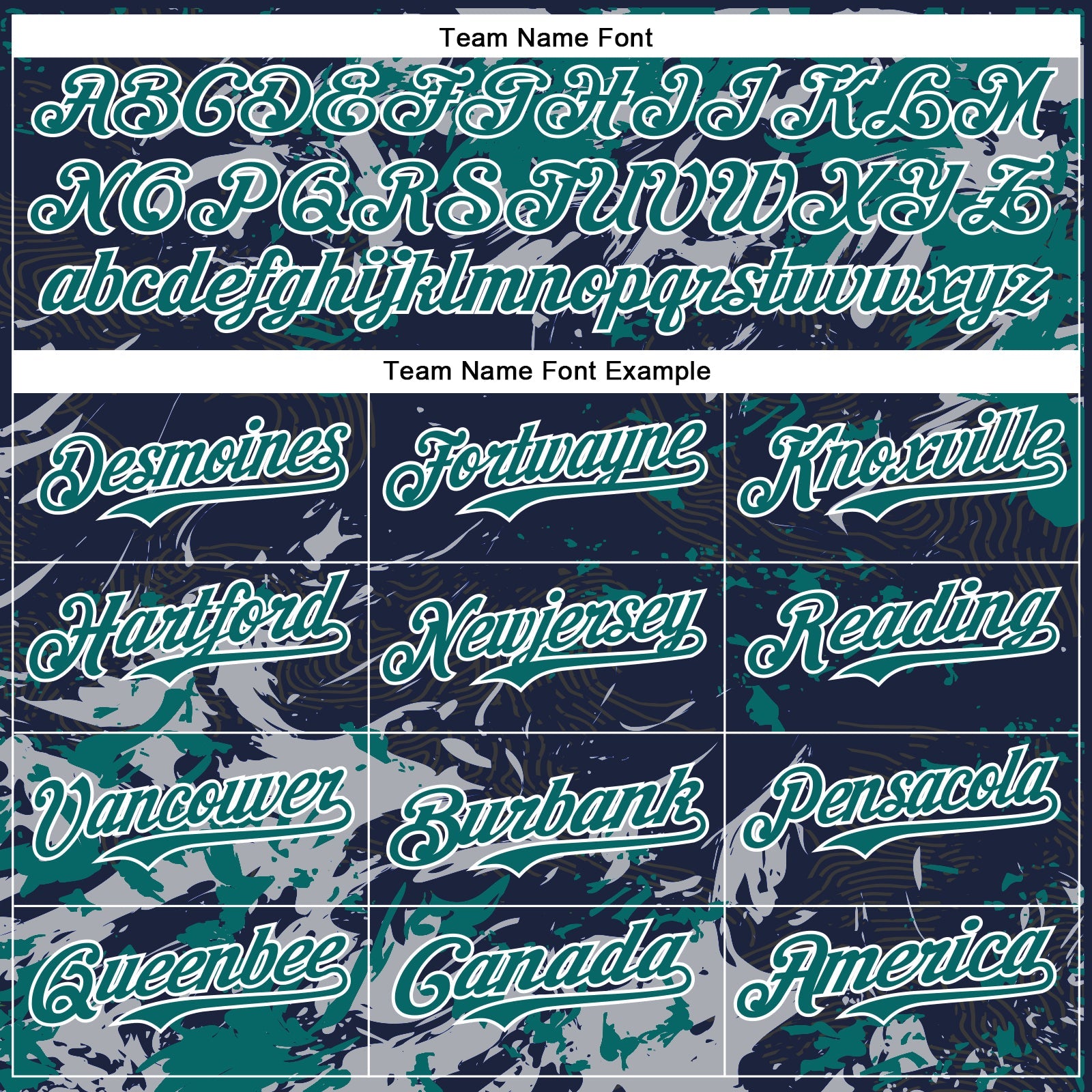 Custom Navy Teal Gray-White Splash 3D Pattern Design Bomber Full-Snap Varsity Letterman Hoodie Jacket