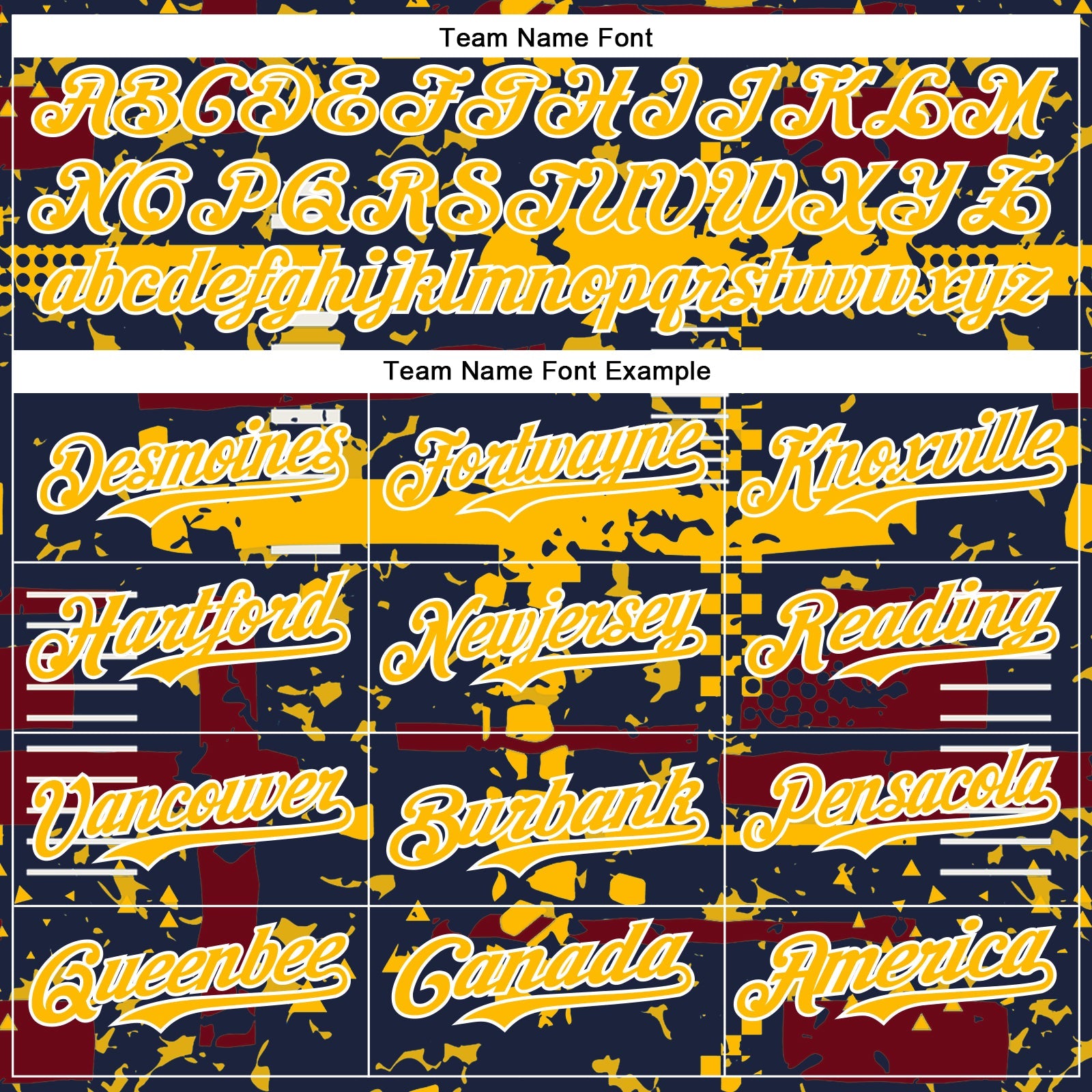 Custom Navy Gold Crimson-White Abstract Fragment Shape 3D Pattern Design Bomber Full-Snap Varsity Letterman Hoodie Jacket