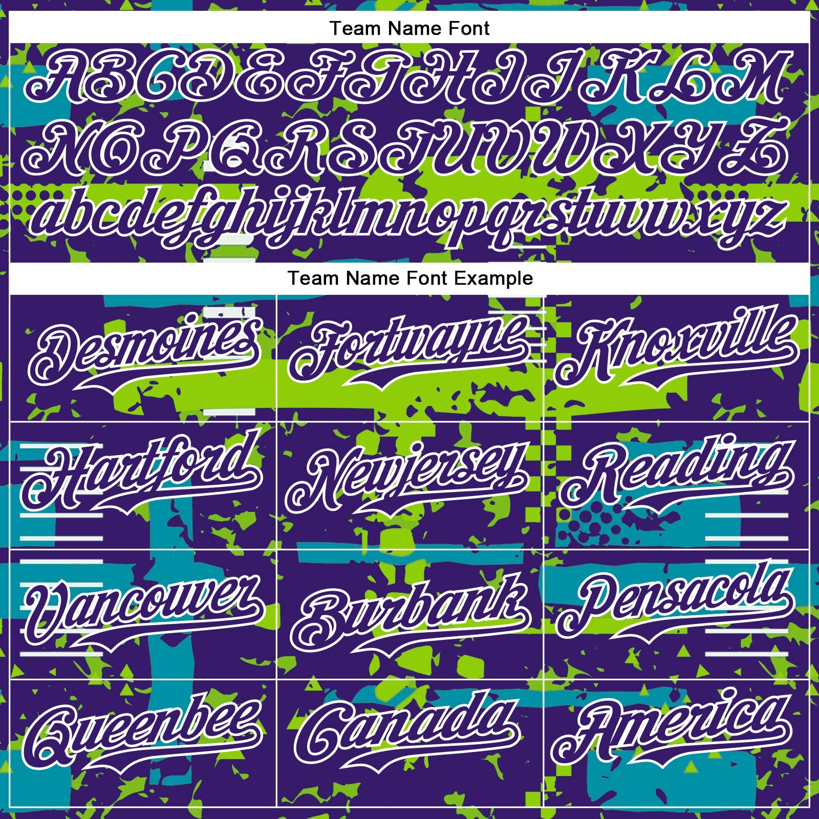 Custom Purple Teal Neon Green-White Abstract Fragment Shape 3D Pattern Design Bomber Full-Snap Varsity Letterman Hoodie Jacket