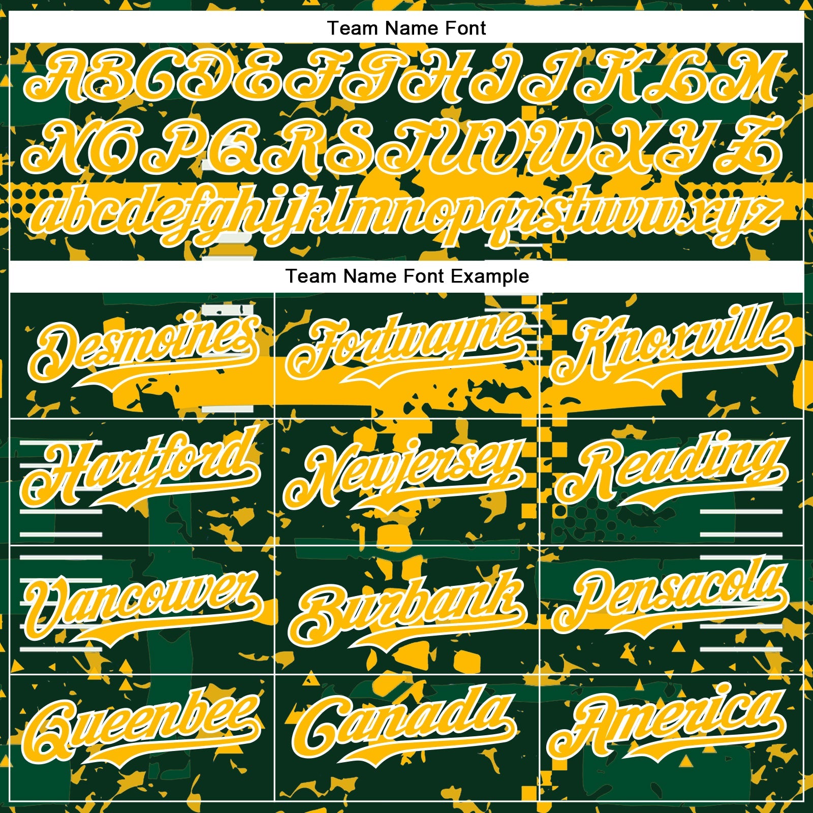 Custom Green Gold Kelly Green-White Abstract Fragment Shape 3D Pattern Design Bomber Full-Snap Varsity Letterman Hoodie Jacket