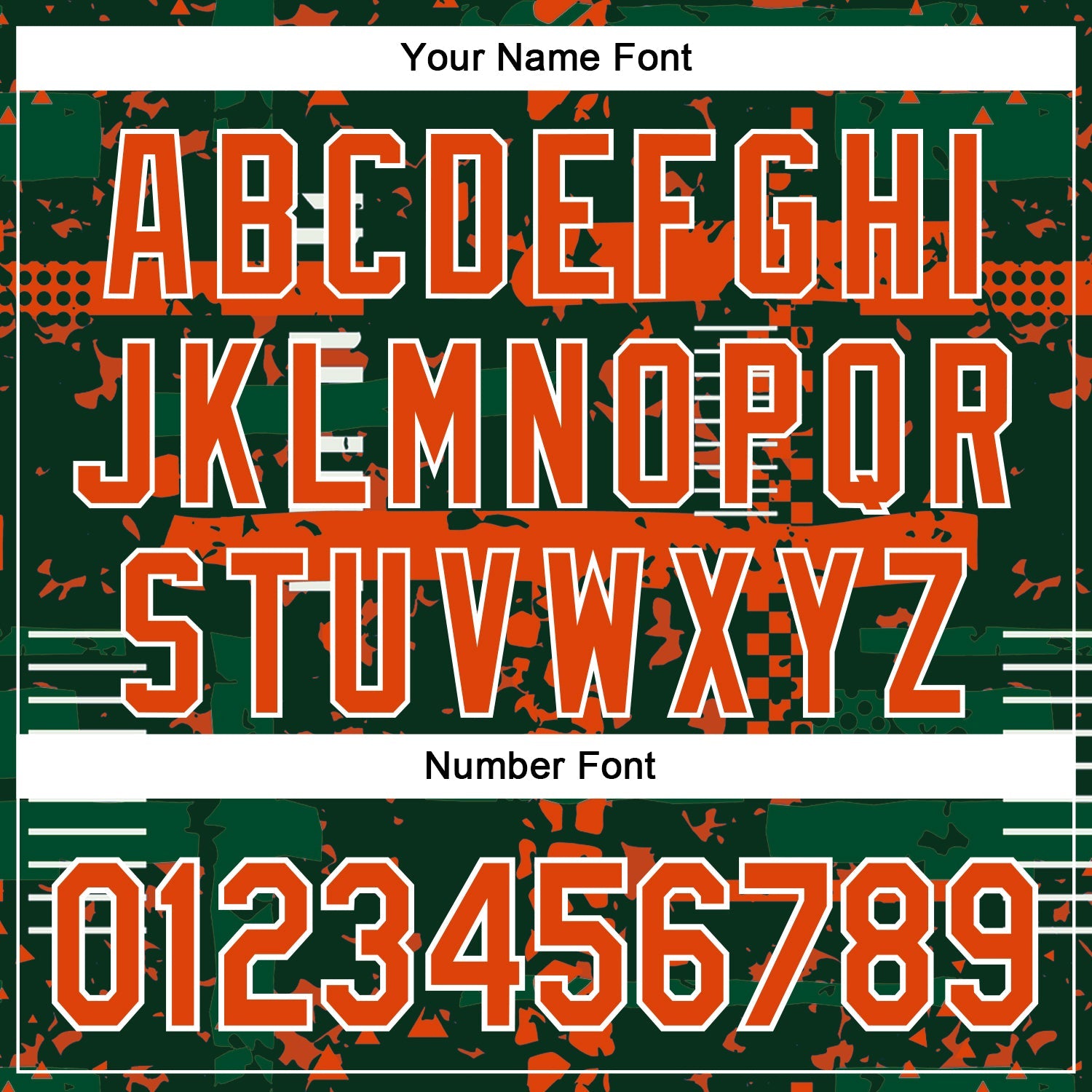 Custom Green Orange Kelly Green-White Abstract Fragment Shape 3D Pattern Design Bomber Full-Snap Varsity Letterman Hoodie Jacket