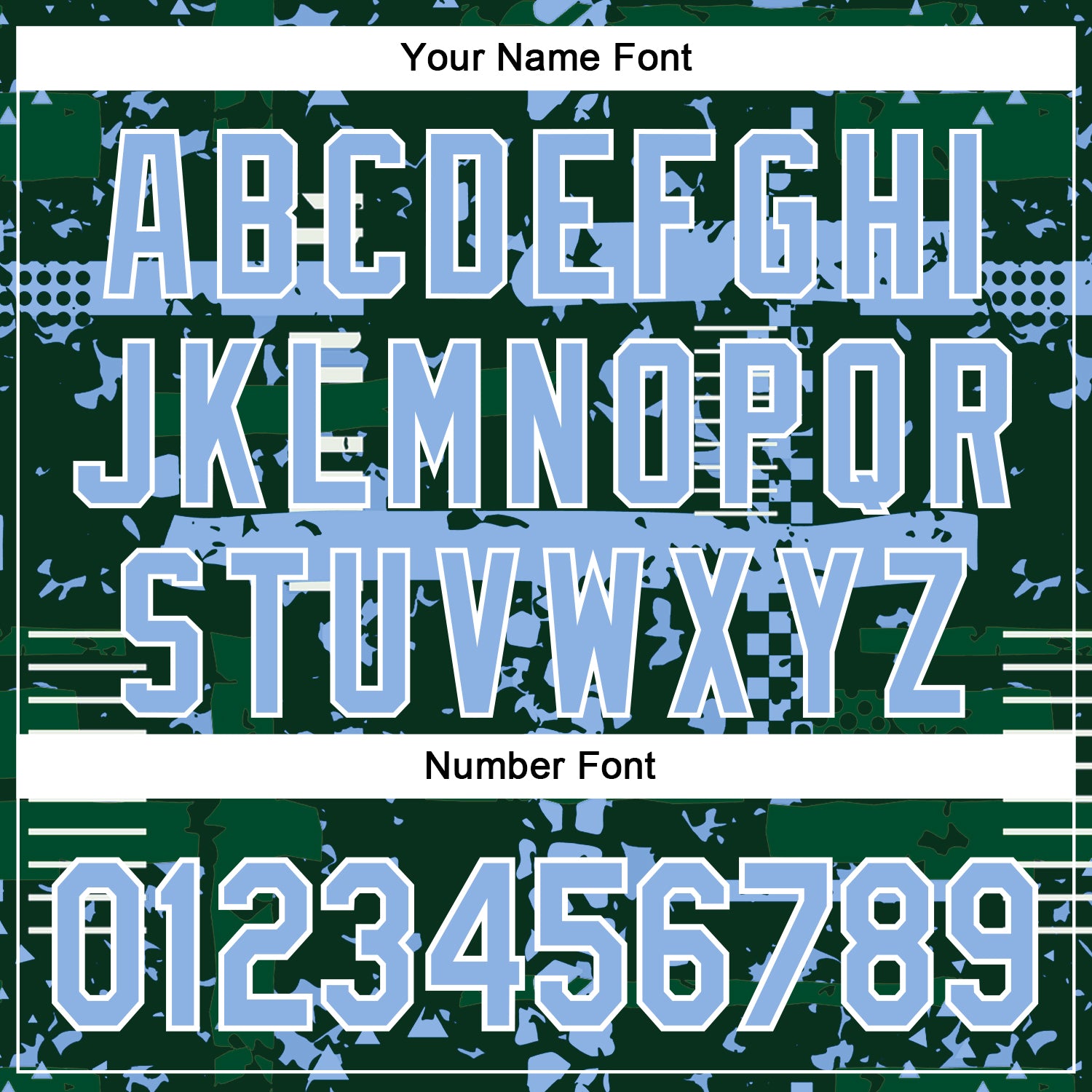 Custom Green Light Blue Kelly Green-White Abstract Fragment Shape 3D Pattern Design Bomber Full-Snap Varsity Letterman Hoodie Jacket