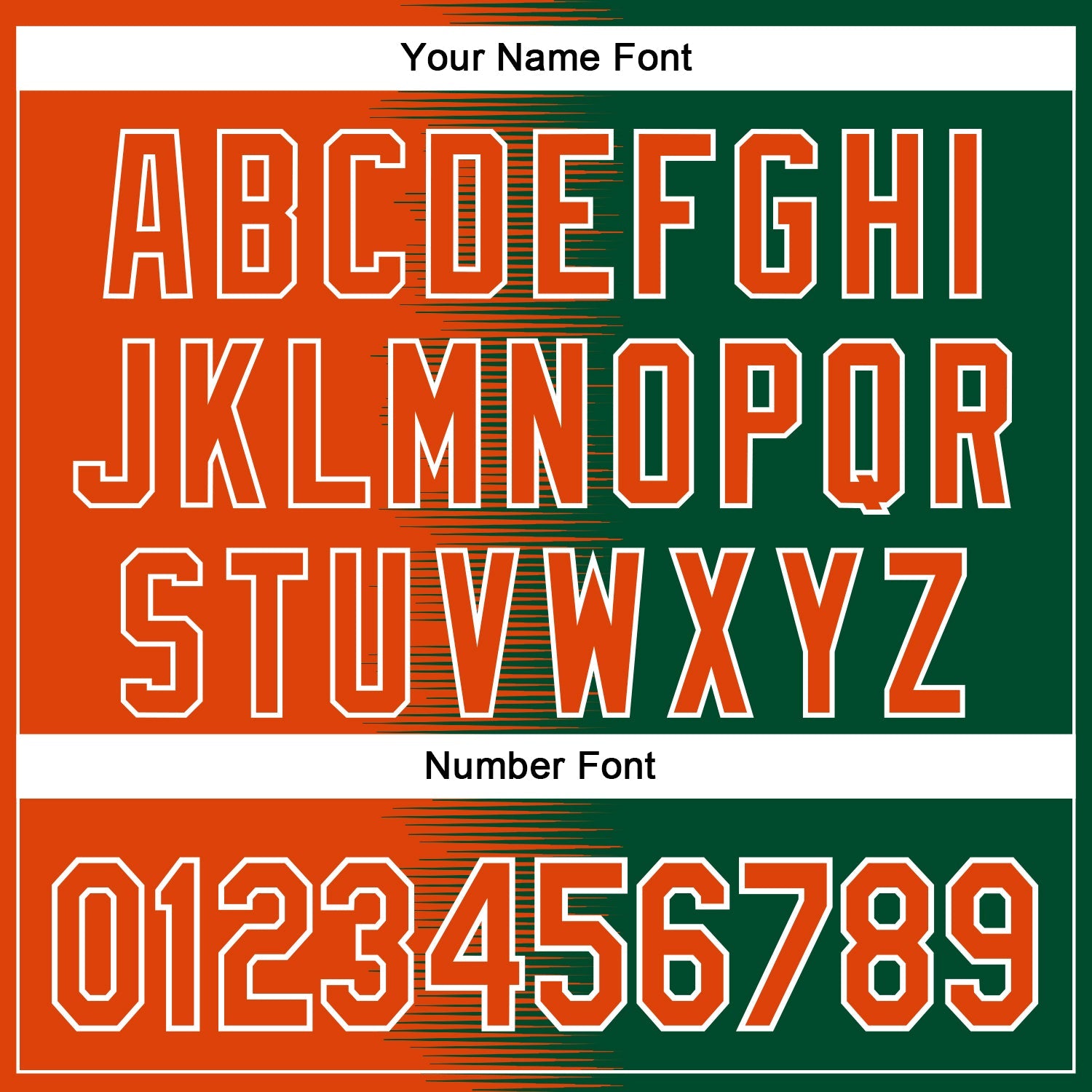 Custom Orange Kelly Green-White Gradient Line Bomber Full-Snap Varsity Letterman Hoodie Jacket