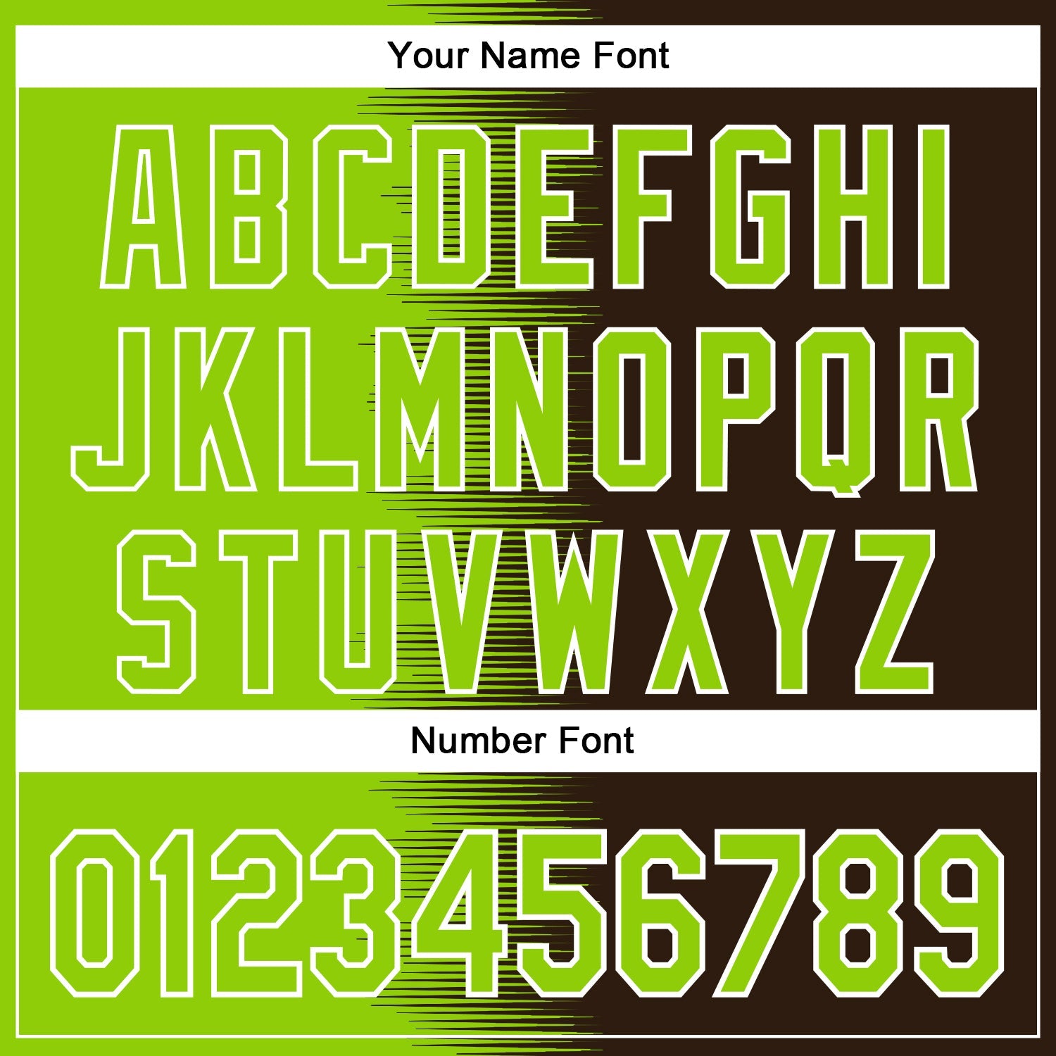 Custom Neon Green Brown-White Gradient Line Bomber Full-Snap Varsity Letterman Hoodie Jacket