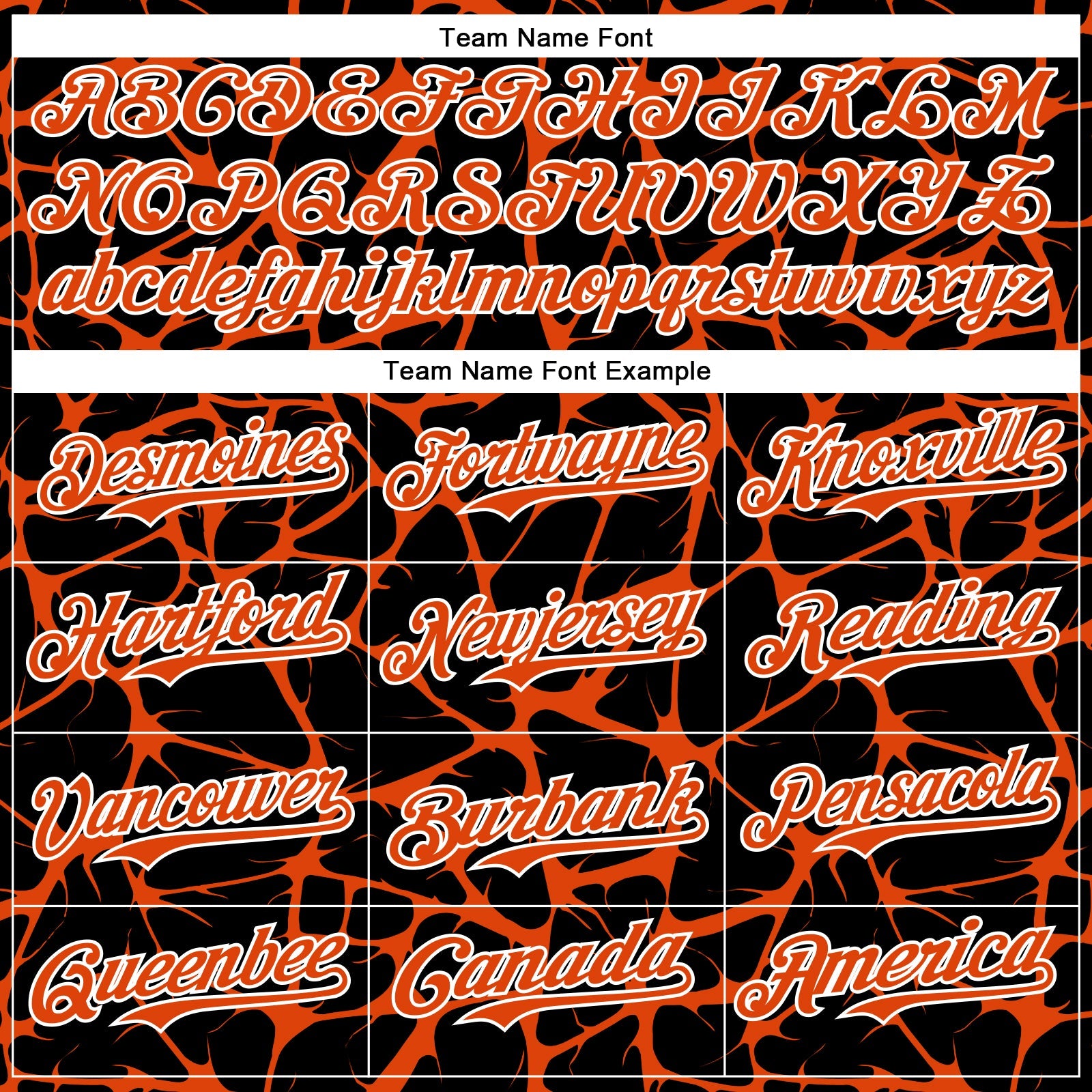 Custom Black Orange-White Abstract Network 3D Pattern Design Bomber Full-Snap Varsity Letterman Hoodie Jacket